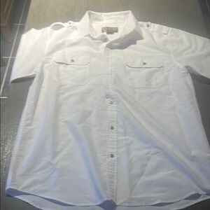 Woman’s White Button-Up Shirt